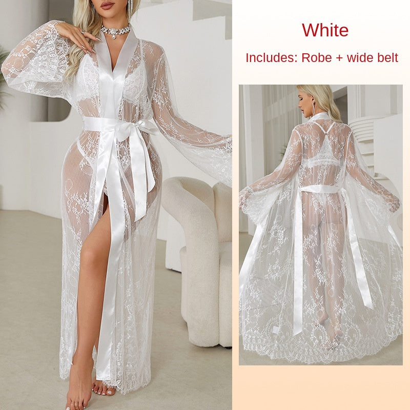 Sheer Lace Trim Nightwear
