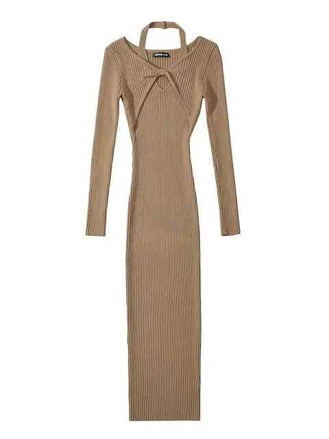 Cross Bow Sweater Dress