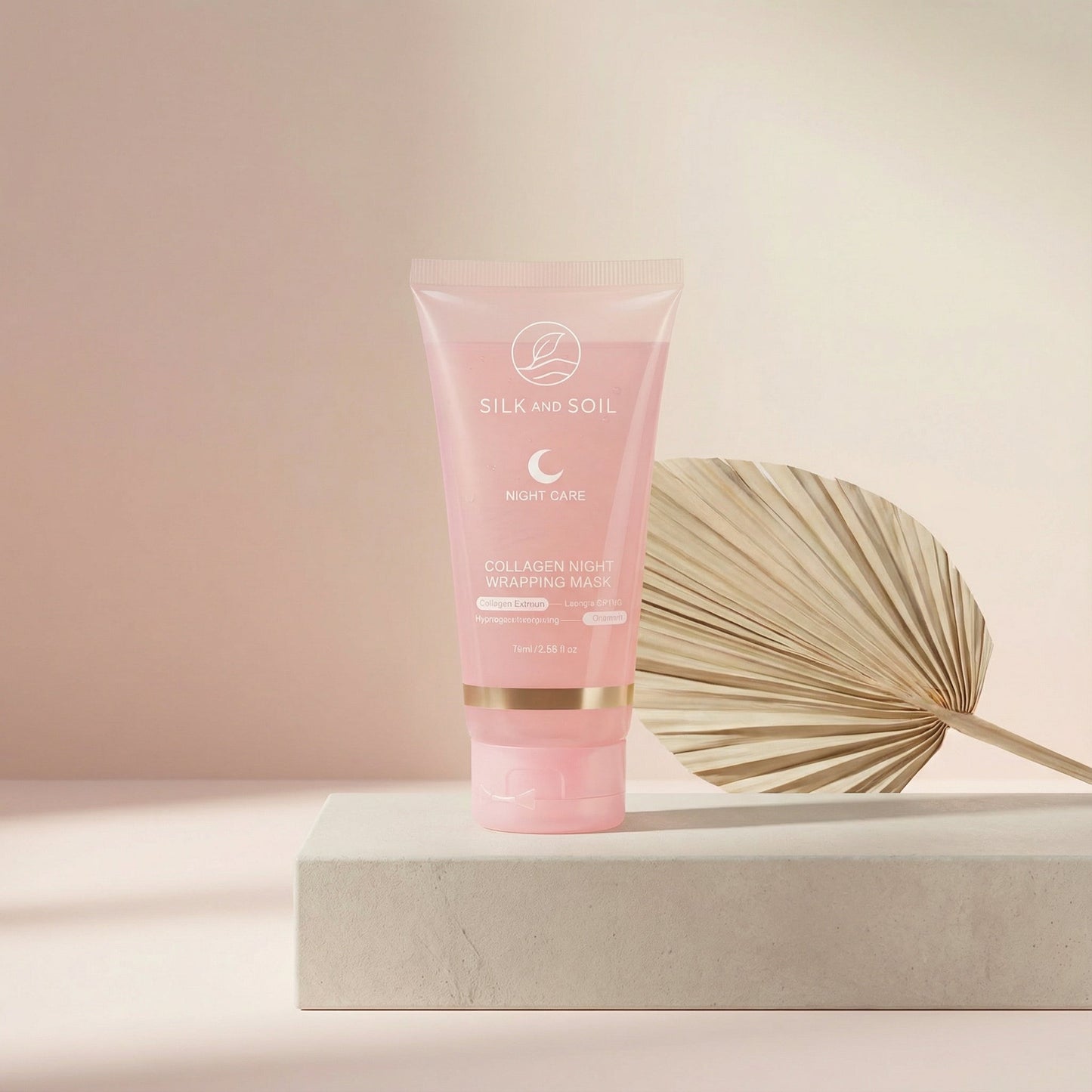 Silk and Soil Collagen Night Wrapping Mask, 75ml tube with applicator