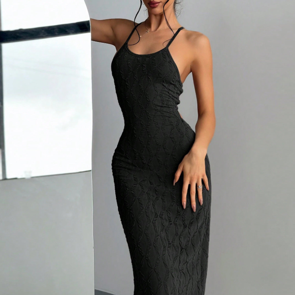 Willow Bareback Halter Dress