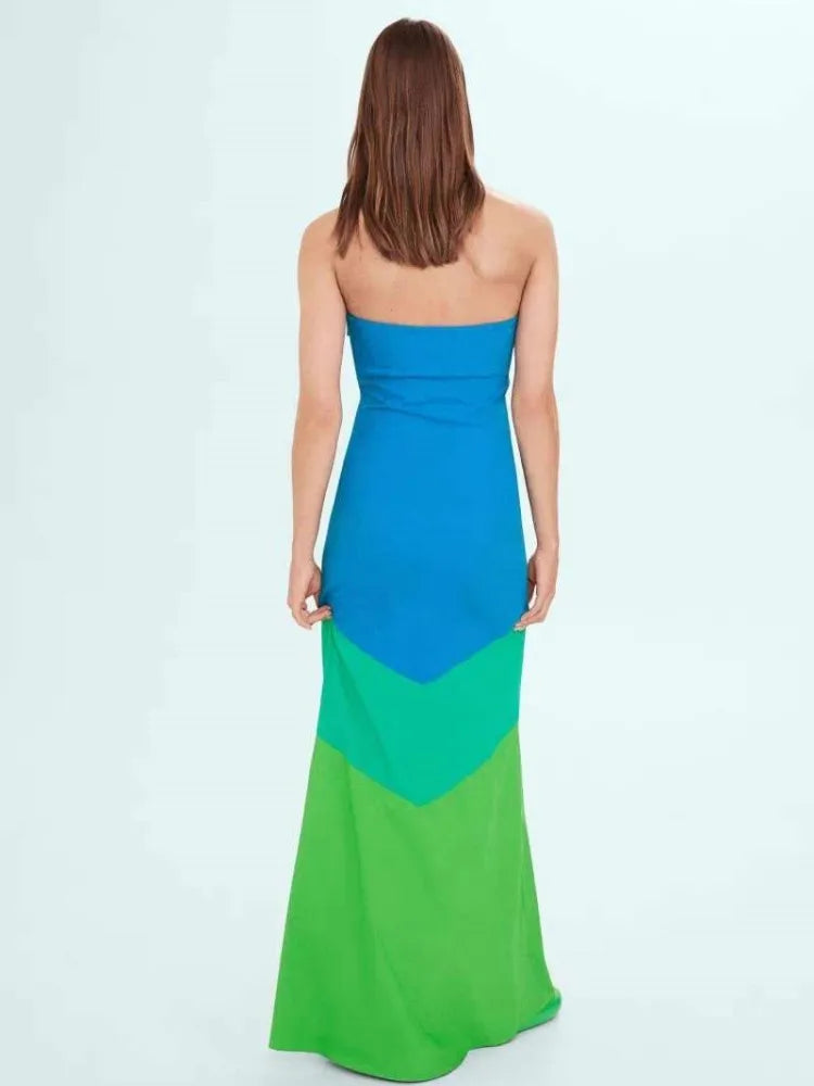 Tie-Dye Knotted Bow Dress