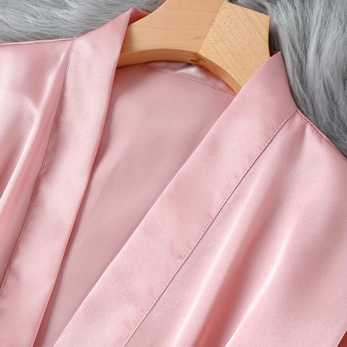 Blush Silk Strap Set