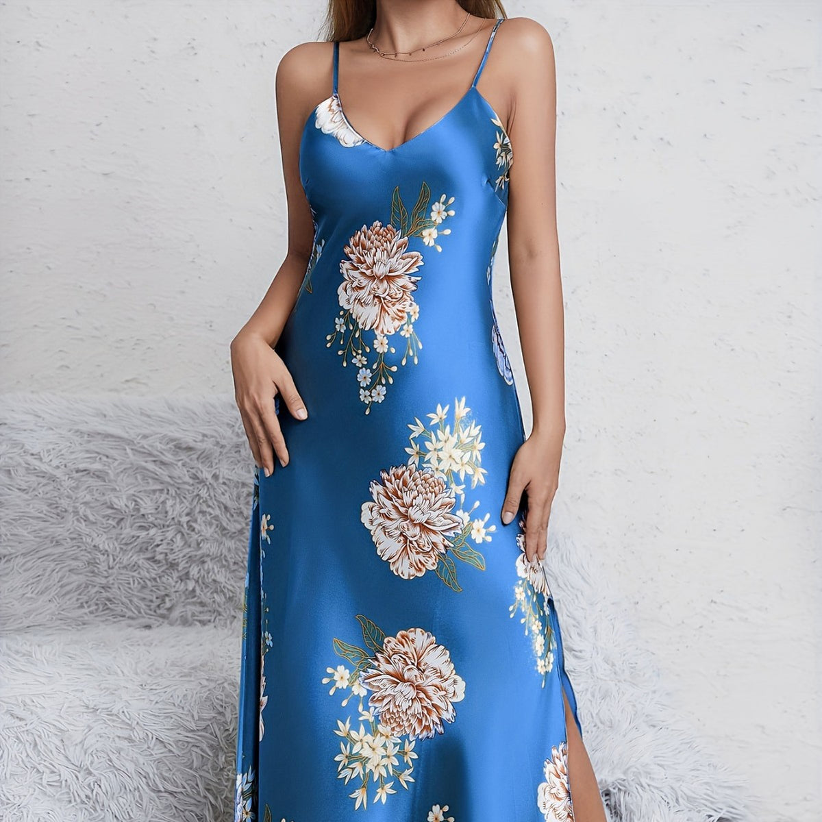 Verdant Print Lounge Dress