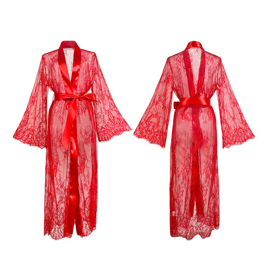 Sheer Lace Trim Nightwear