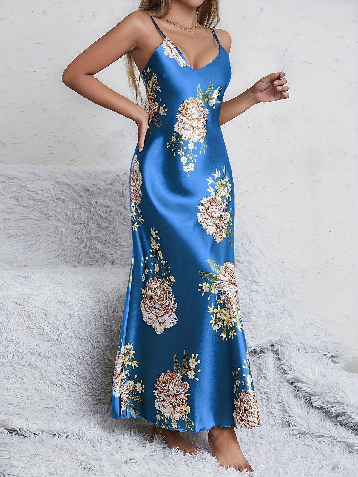Verdant Print Lounge Dress