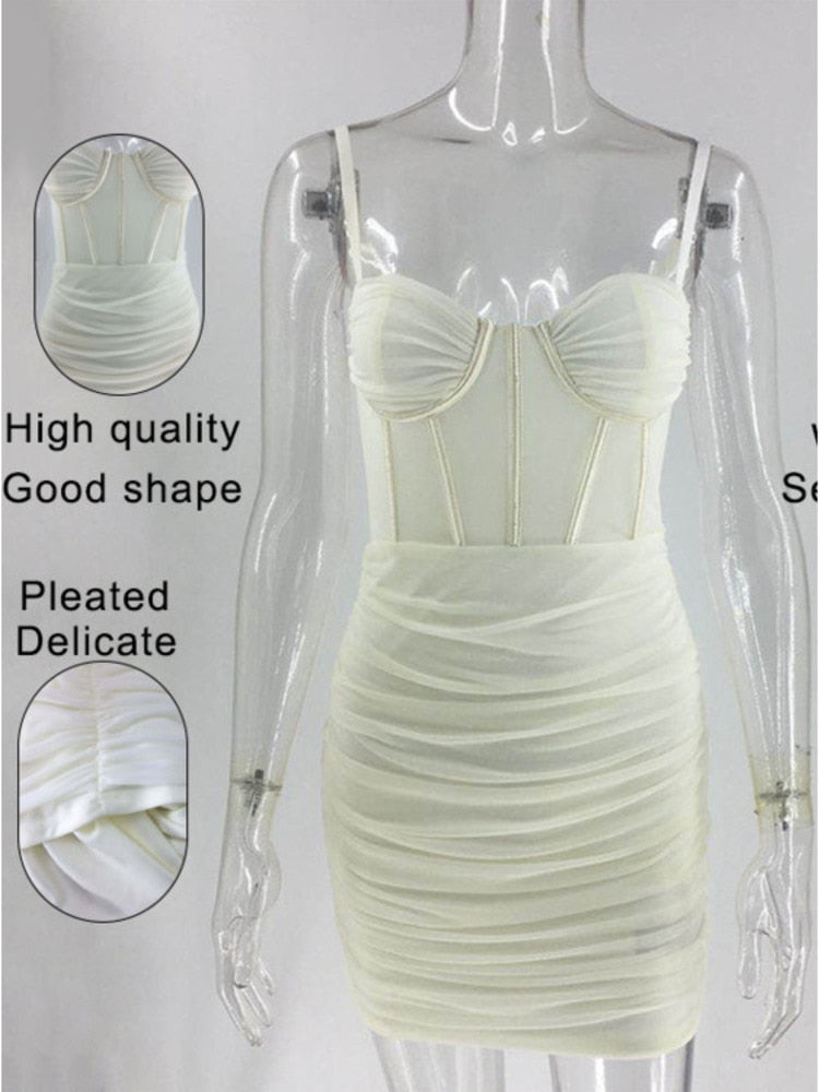 Nightfall Mesh Party Dress
