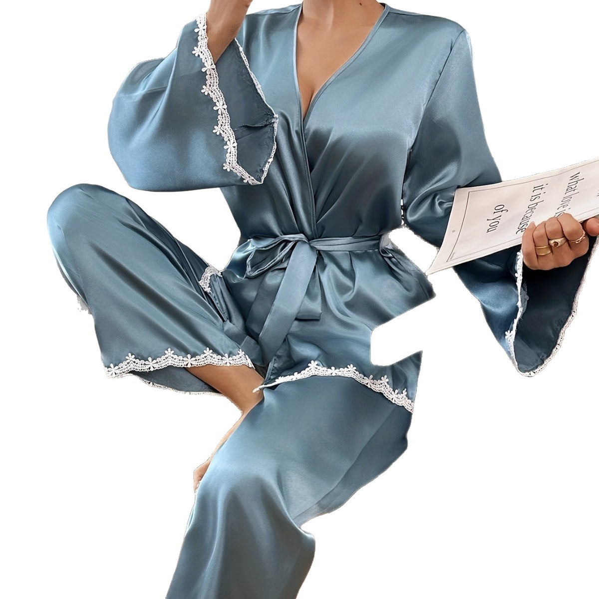 Sky Blue Morning Robe