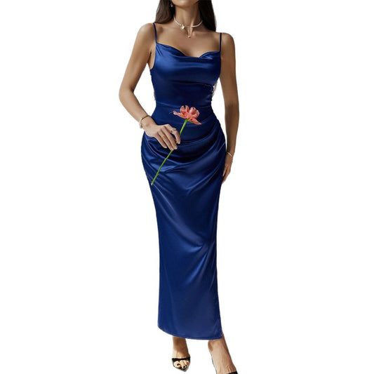 Harlow Solid Suspender Dress
