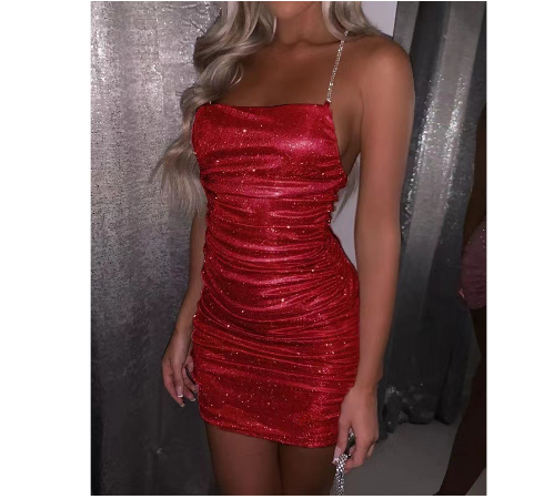 Diamond Halter Club Dress