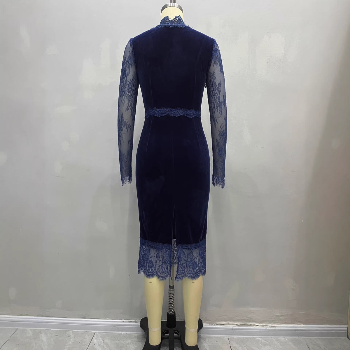 Sable Deep V Dress
