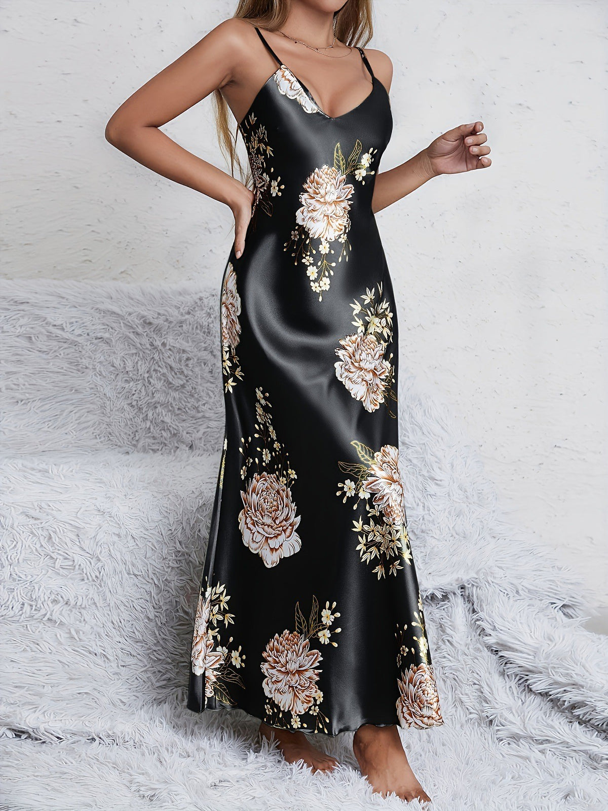 Verdant Print Lounge Dress