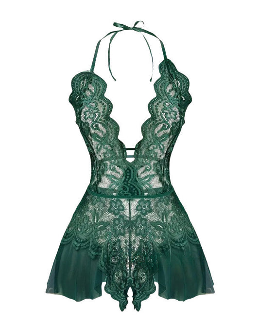 Solange Sheer Lace Jumpsuit