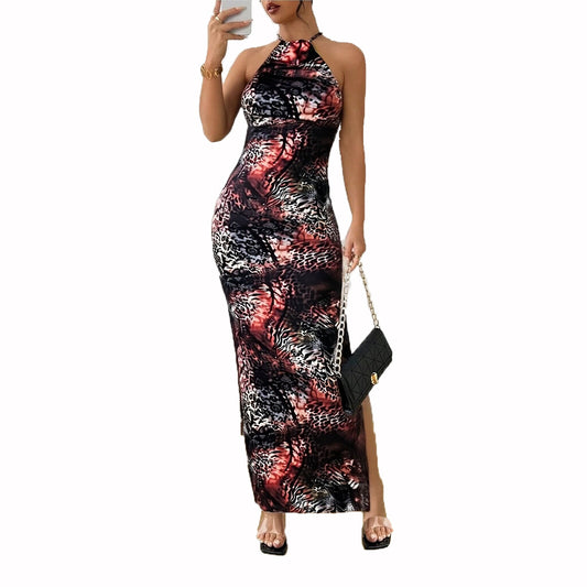 Marisol Backless Print Dress