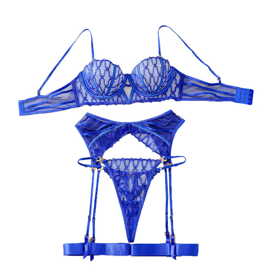 Isadora Blue Lace Set