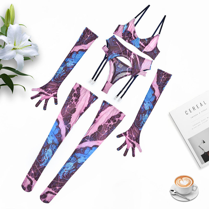 Zinnia Tie-Dye Lingerie Set