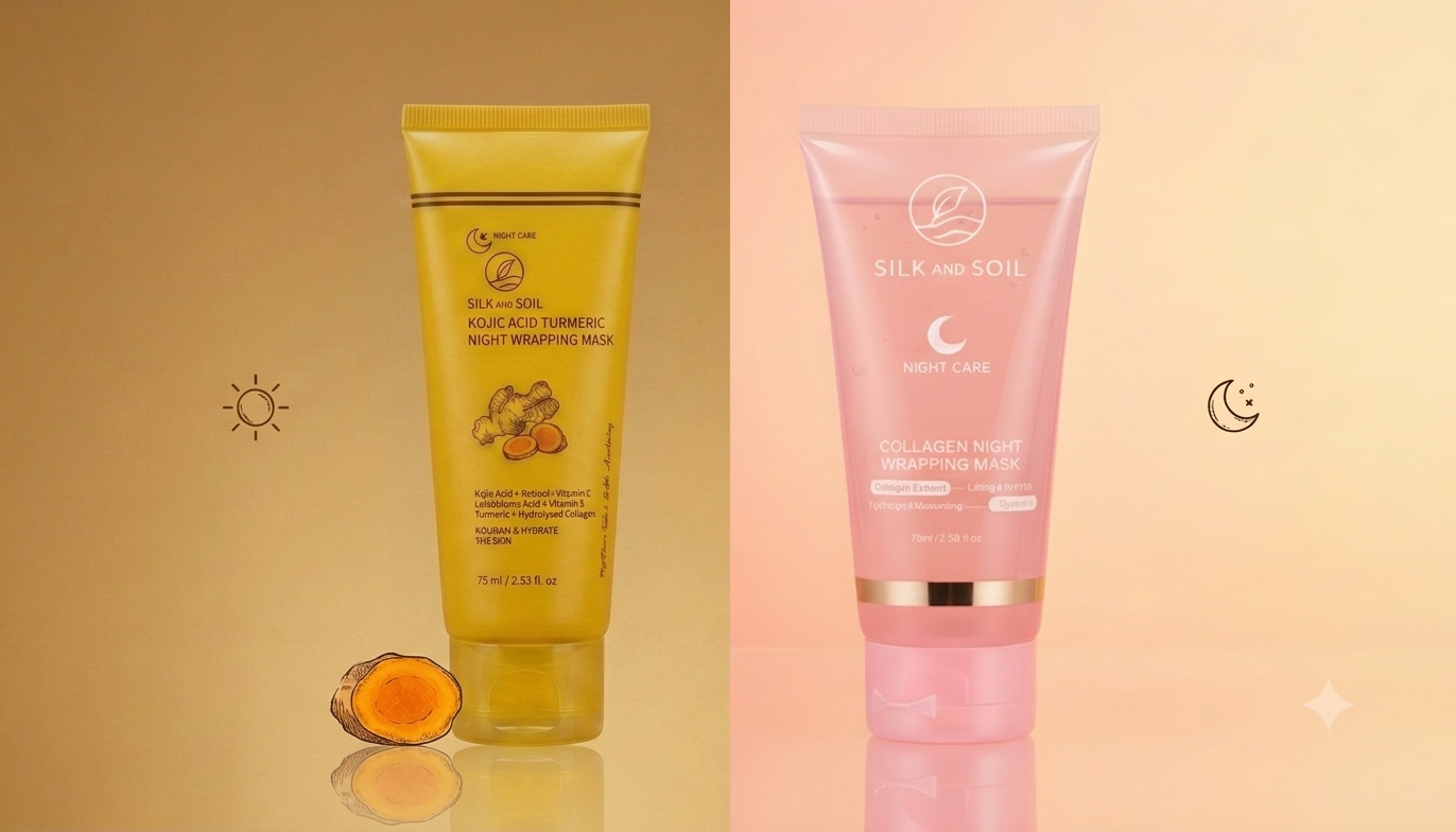 Silk and Soil Night Care 3-Pack Bundle - both wrapping masks