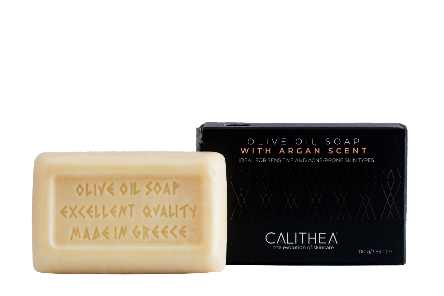3 Pack 100% NATURAL CALITHEA OLIVE OIL SOAP WITH ARGAN