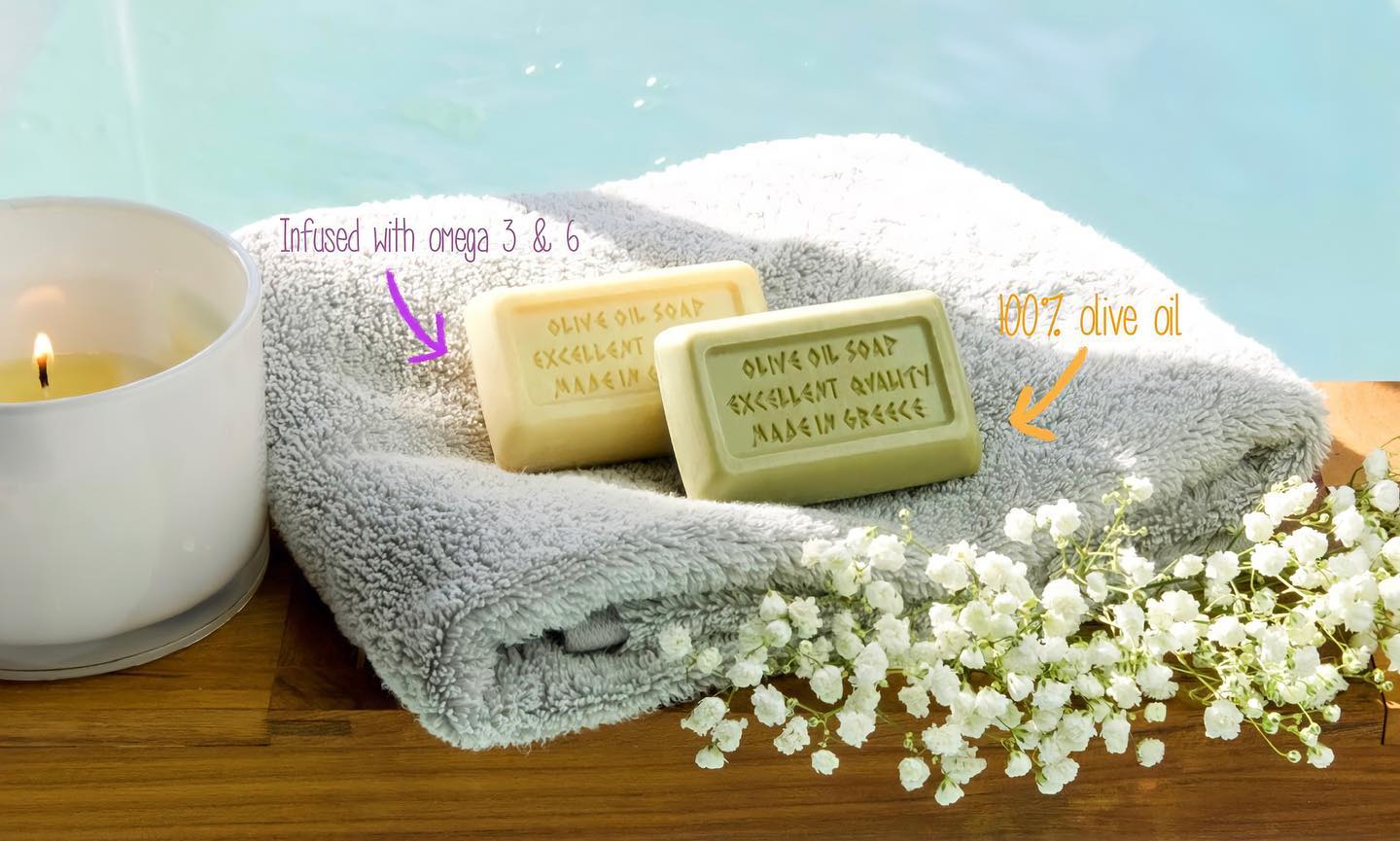 3 Pack 100% NATURAL OLIVE OIL SOAP WITH DONKEY MILK